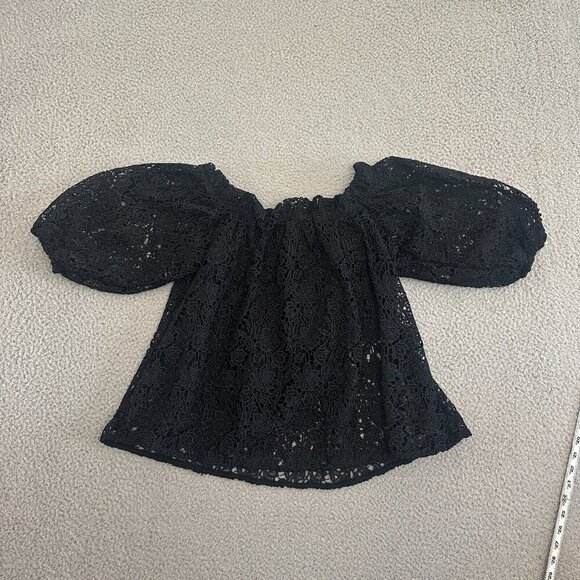 Maeve Off Shoulder Top Cutwork Eyelet Lace Whimsygoth Fairy - Picture 16 of 16